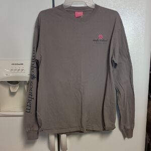 Simply Southern Gray Long Sleeve Tee"Bless Your Heart" Tee. Women's Size Medium